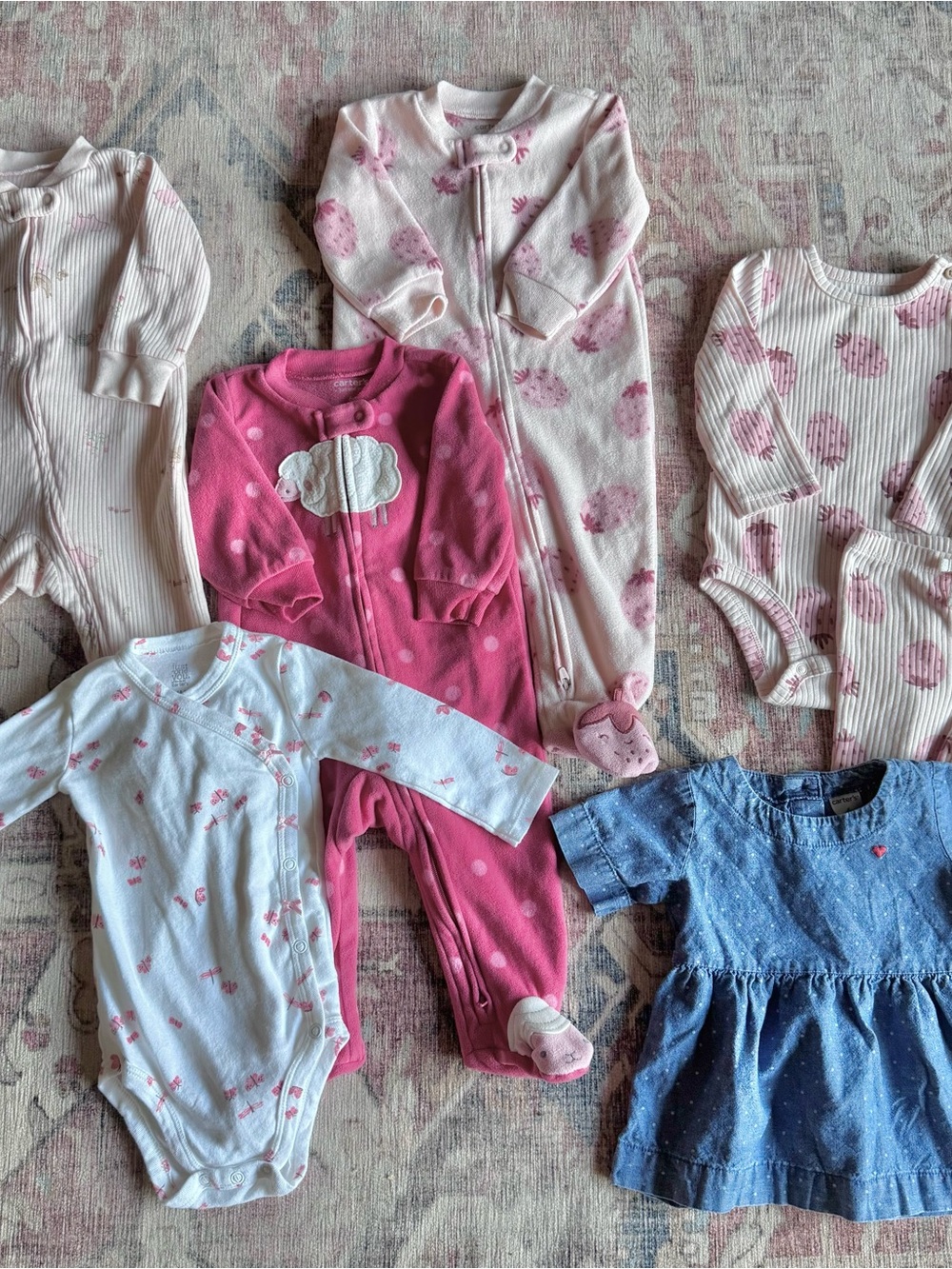 Carter’s Baby Girl 6 Month Clothing Bundle 7 Pieces